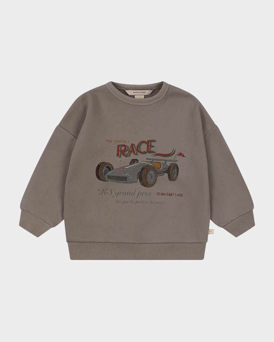 Boy's Lou Race Car Sweatshirt, Size 12M